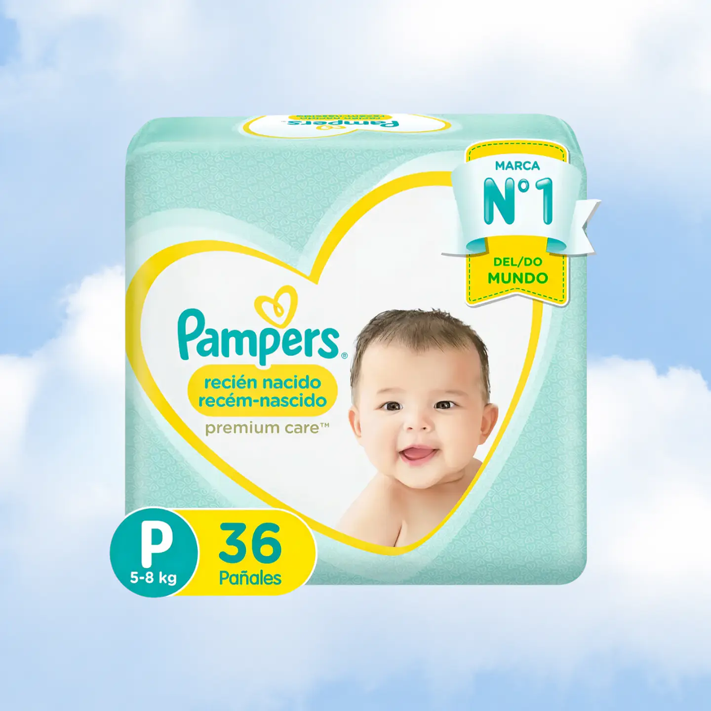 PAMPERS PREMIUM CARE TALLA P - 36 UNIDADES 1