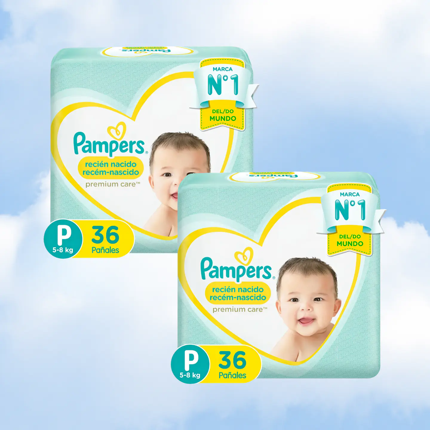 PAMPERS PREMIUM CARE TALLA P - 72 UNIDADES 1