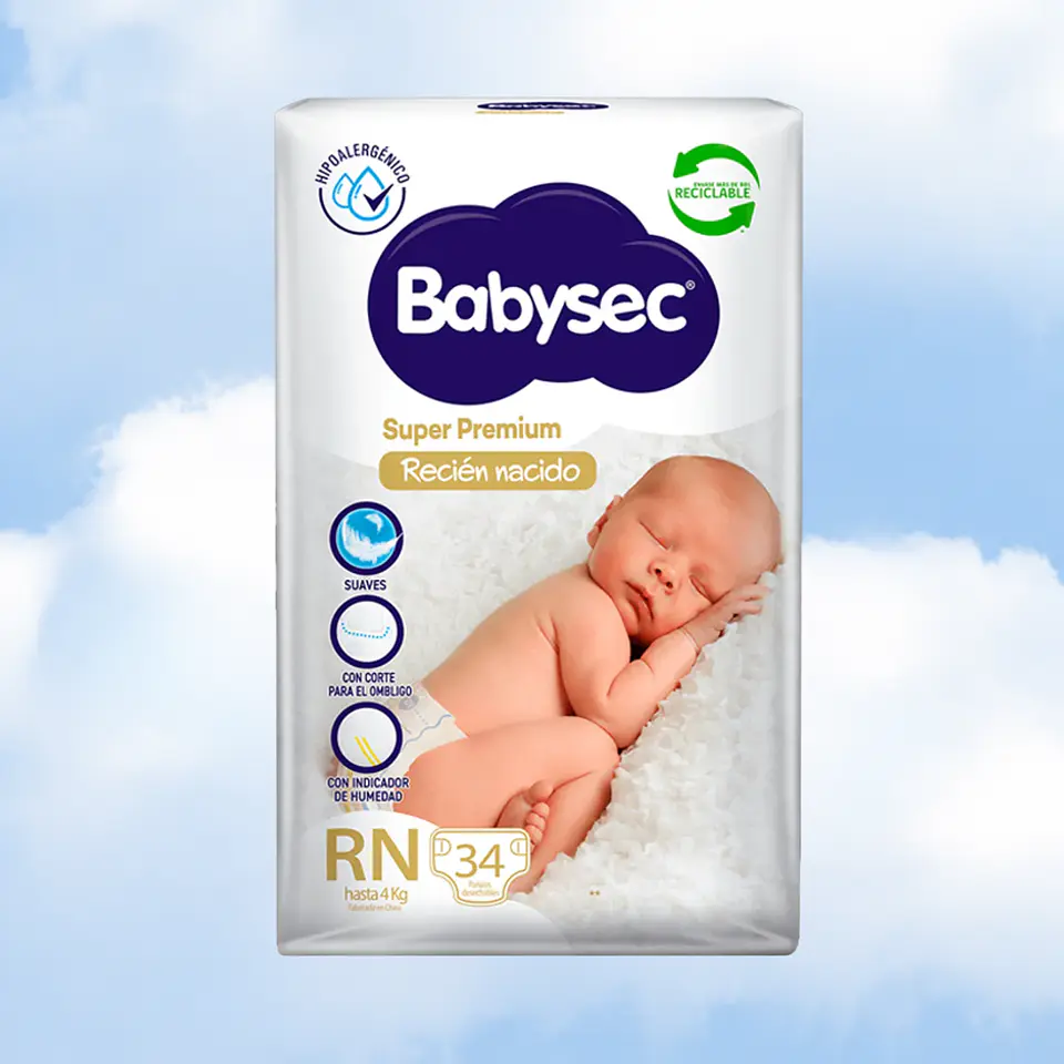 BABYSEC SUPER PREMIUM RECIEN NACIDO - 34 UNIDADES 1