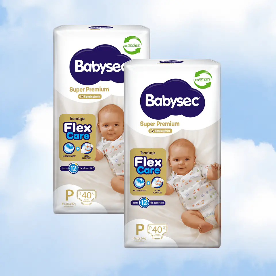 BABYSEC SUPER PREMIUM TALLA P - 80 UNIDADES 1