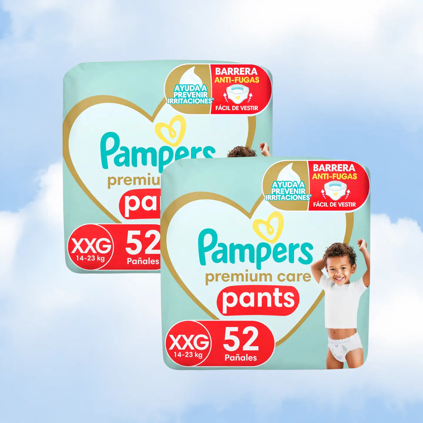 PAMPERS PREMIUM CARE PANTS TALLA XXG - 104 UNIDADES 1