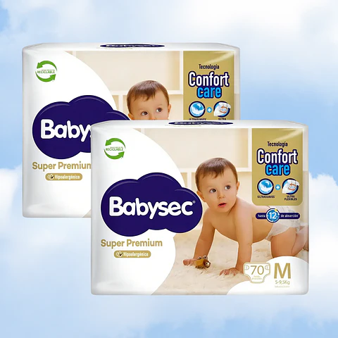 BABYSEC SUPER PREMIUM TALLA M - 140 UNIDADES