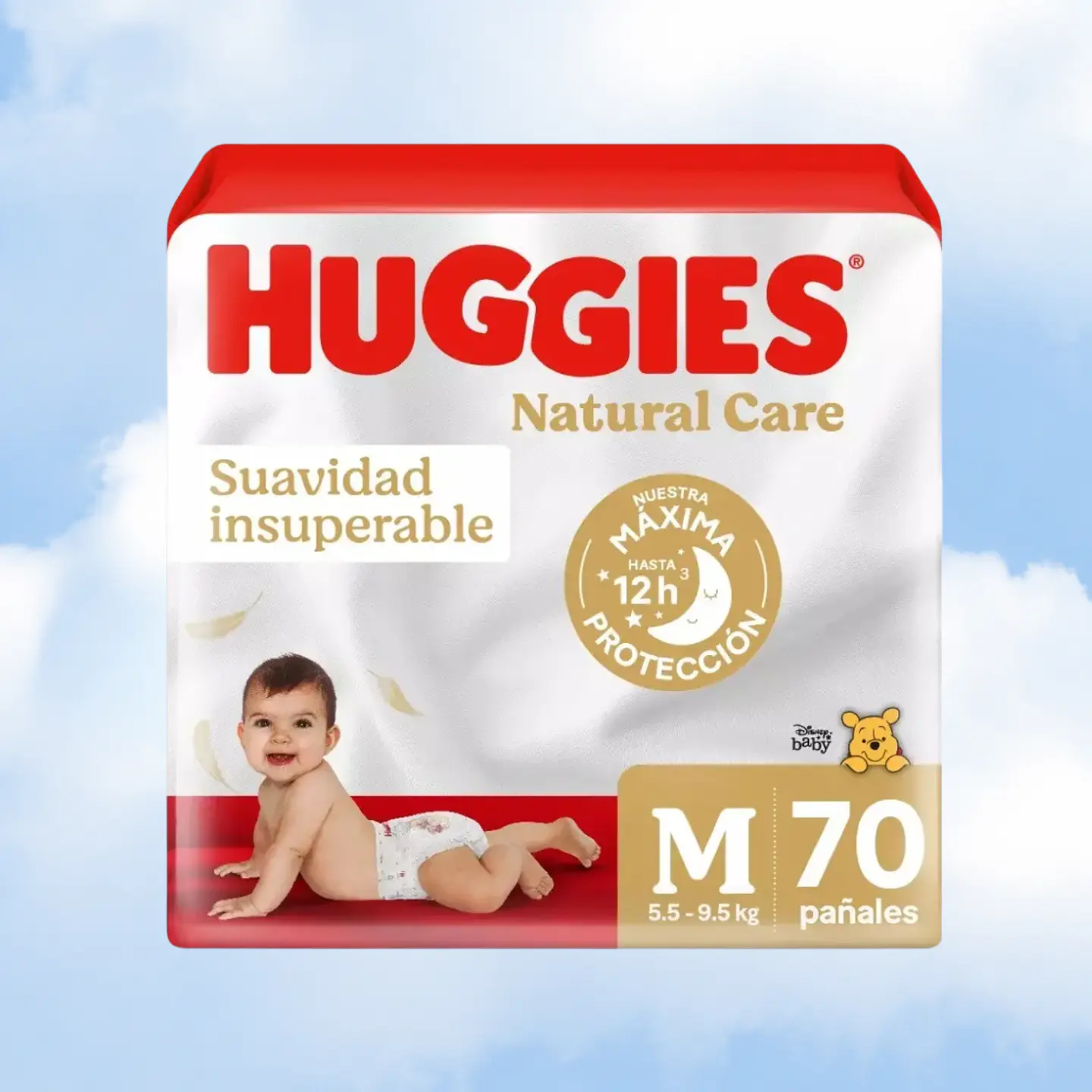 HUGGIES NATURAL CARE TALLA M -  70 UNIDADES 1