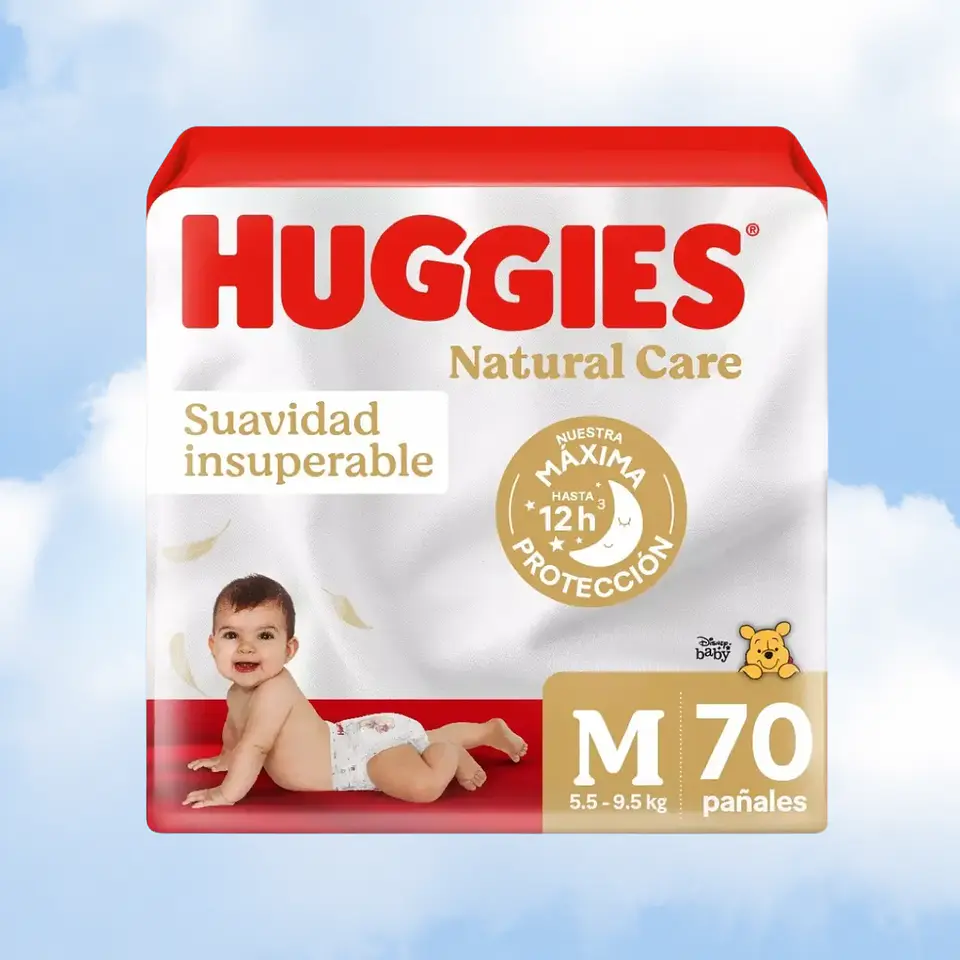 HUGGIES NATURAL CARE TALLA M -  70 UNIDADES 1