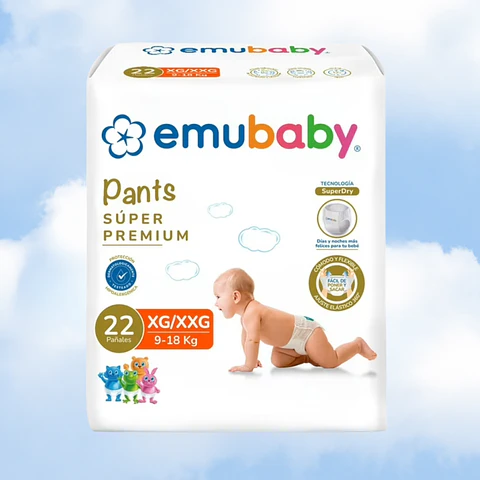 EMUBABY PANTS SUPER PREMIUM XG/XXG -  22 UNIDADES