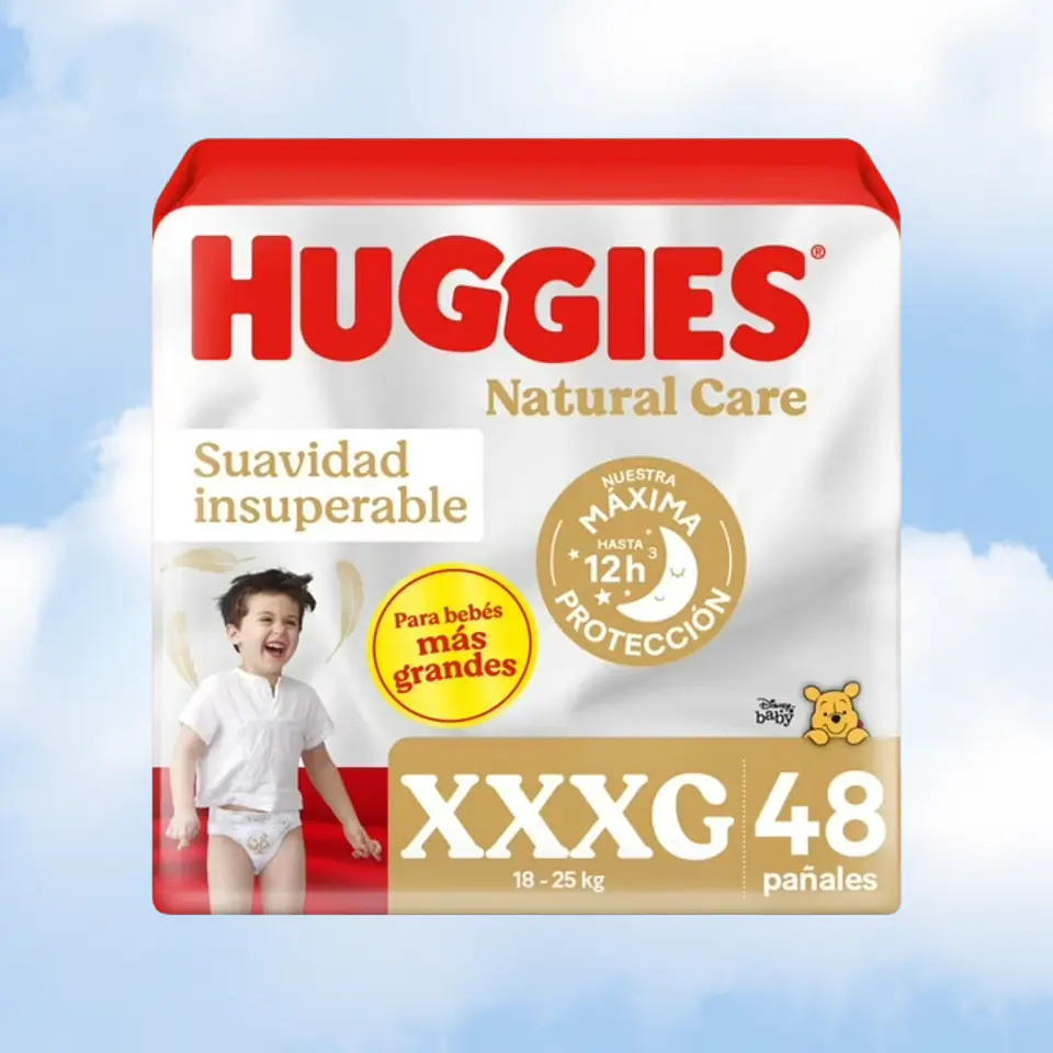 HUGGIES NATURAL CARE TALLA XXXG -  48 UNIDADES 1
