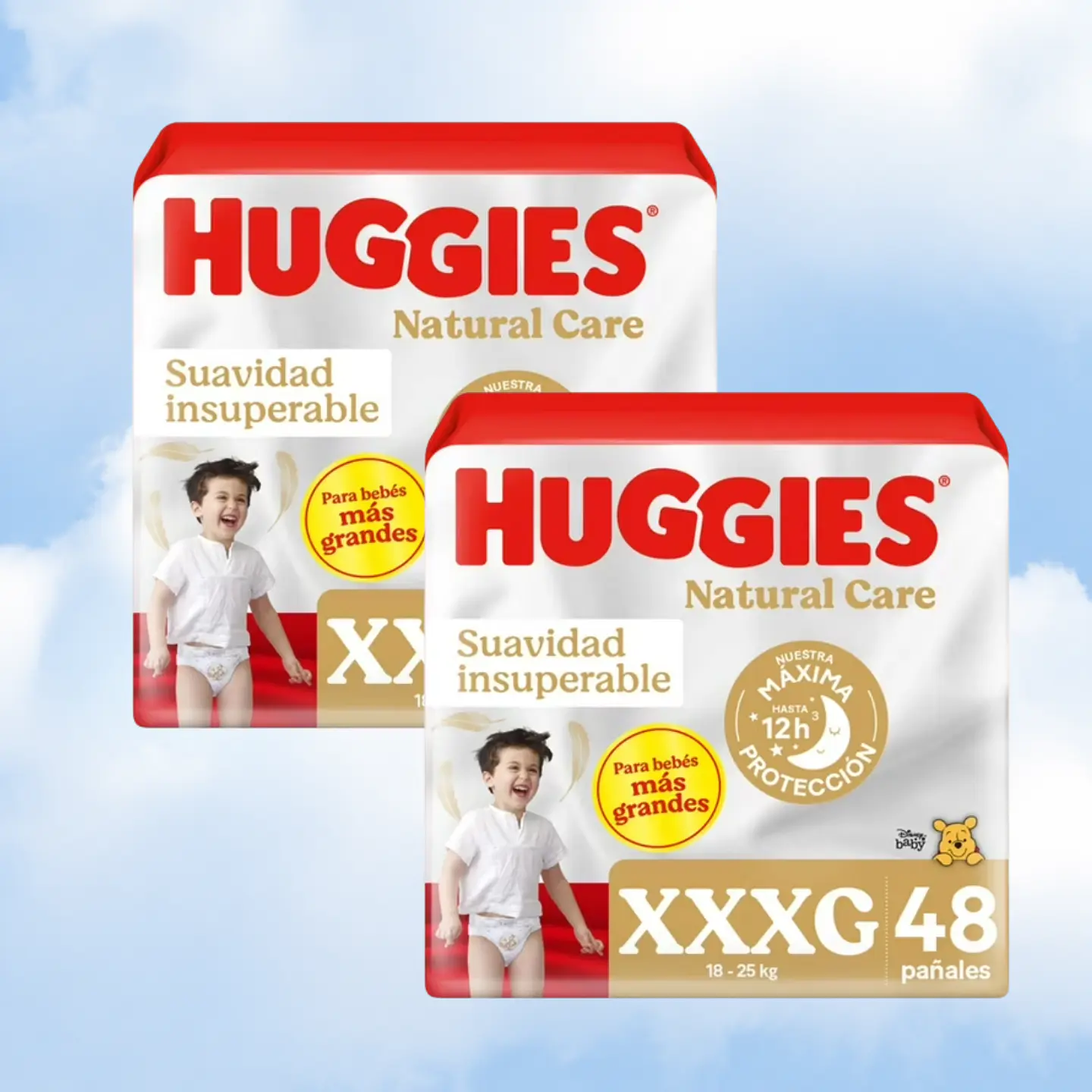 HUGGIES NATURAL CARE TALLA XXXG -  96 UNIDADES 1