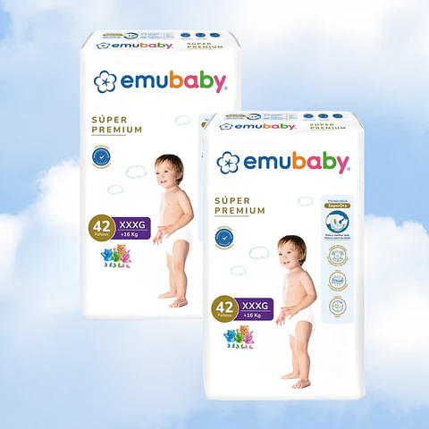 EMUBABY SUPER PREMIUM TALLA XXXG - 84 UNIDADES