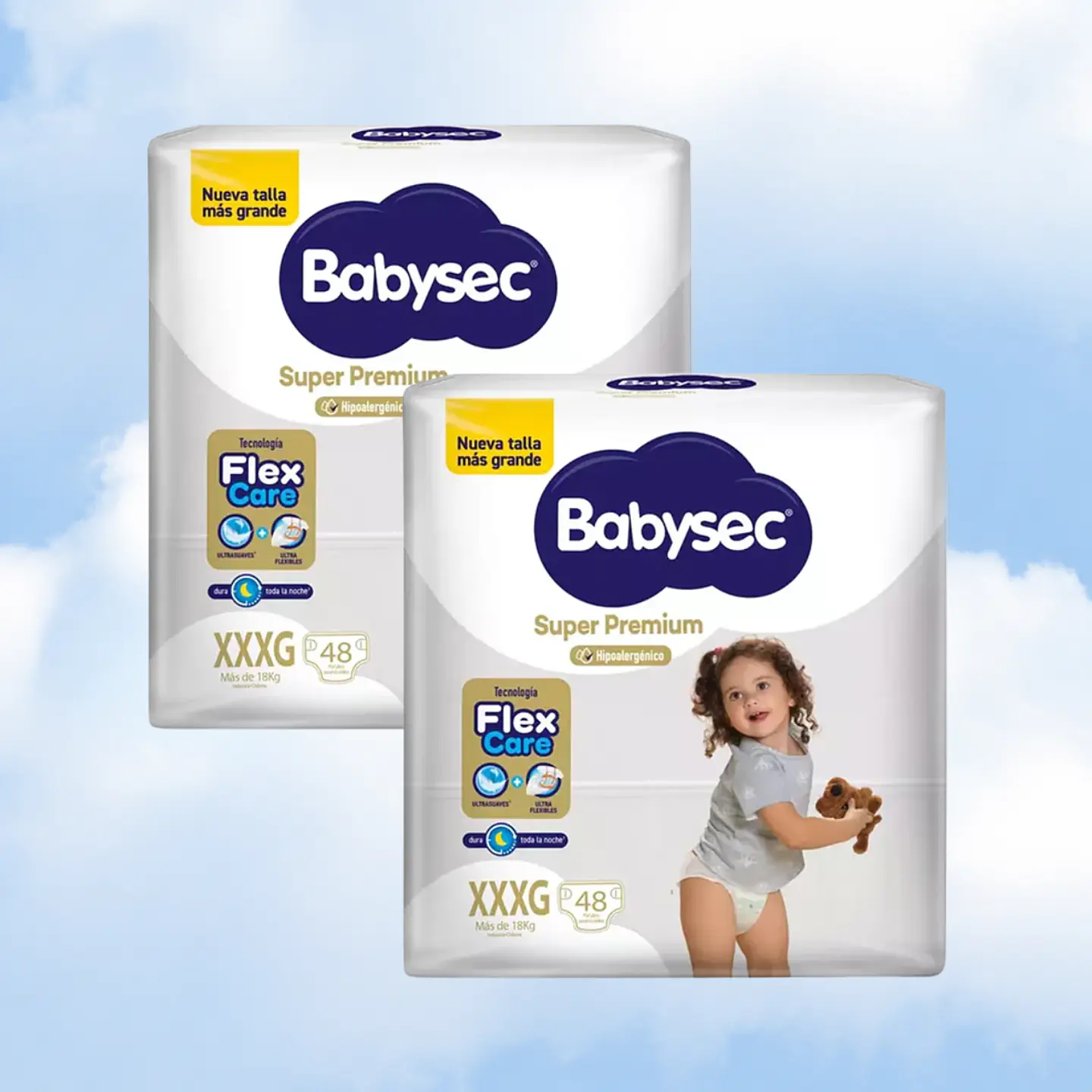 BABYSEC SUPER PREMIUM TALLA XXXG - 96 UNIDADES 1