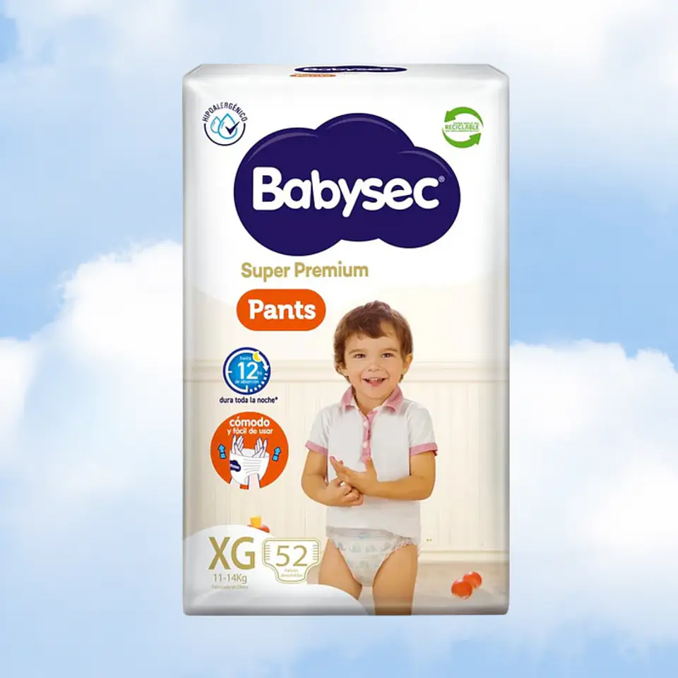 BABYSEC SUPER PREMIUM PANTS TALLA XG - 52 UNIDADES 1