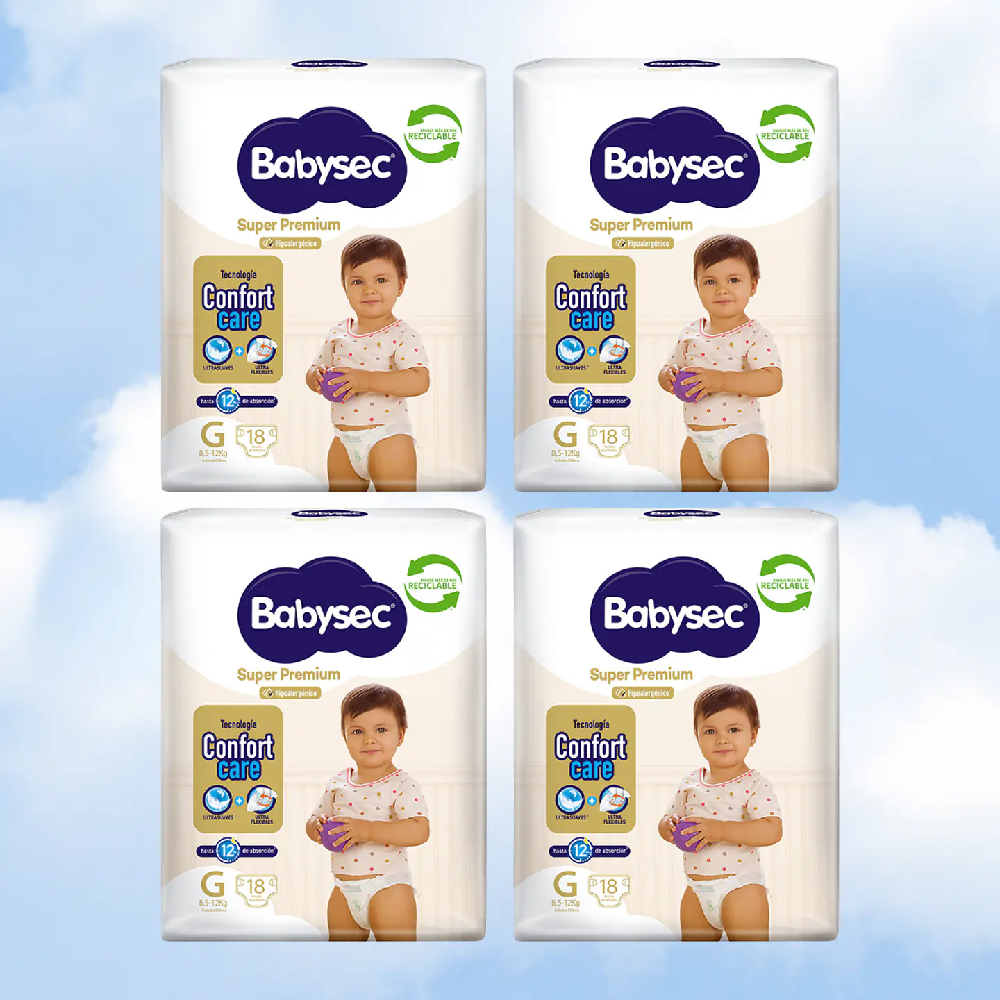 BABYSEC SUPER PREMIUM TALLA G - 72 UNIDADES 1