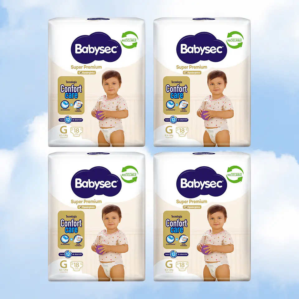 BABYSEC SUPER PREMIUM TALLA G - 72 UNIDADES 1