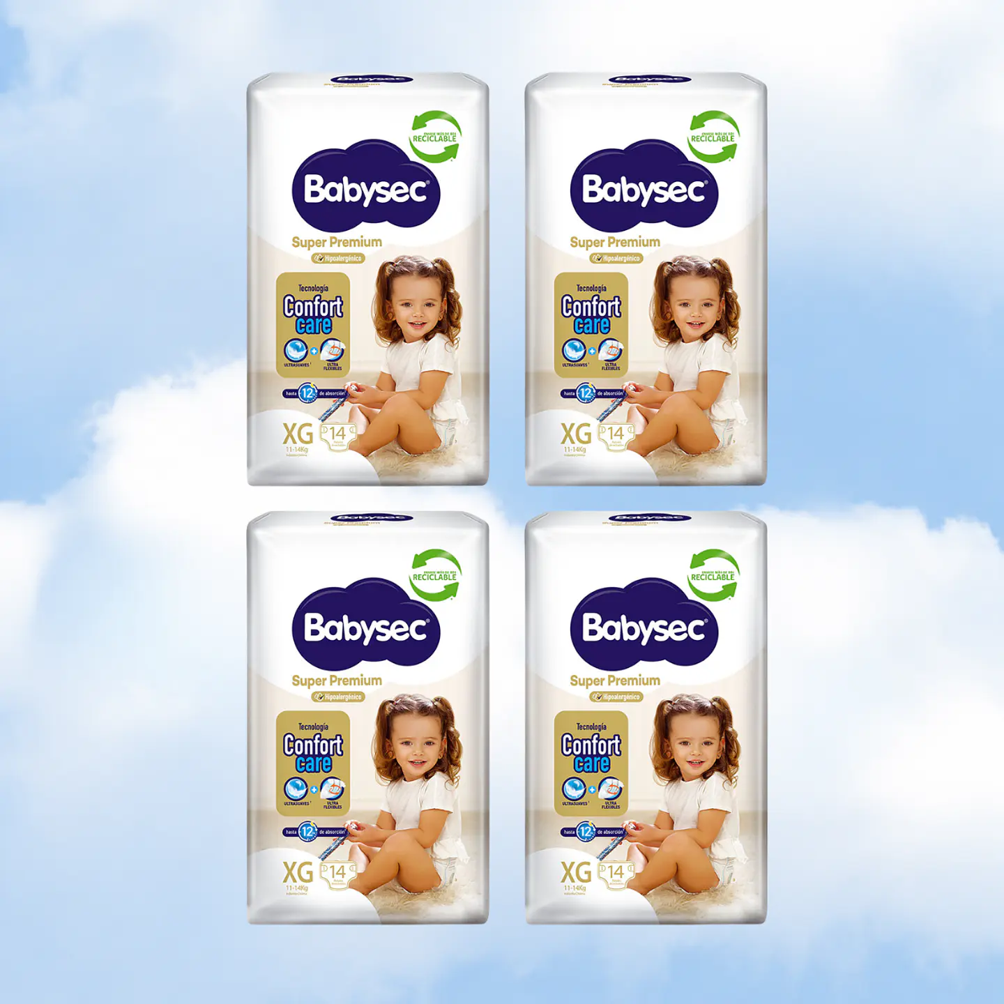 BABYSEC SUPER PREMIUM TALLA XG - 56 UNIDADES 1