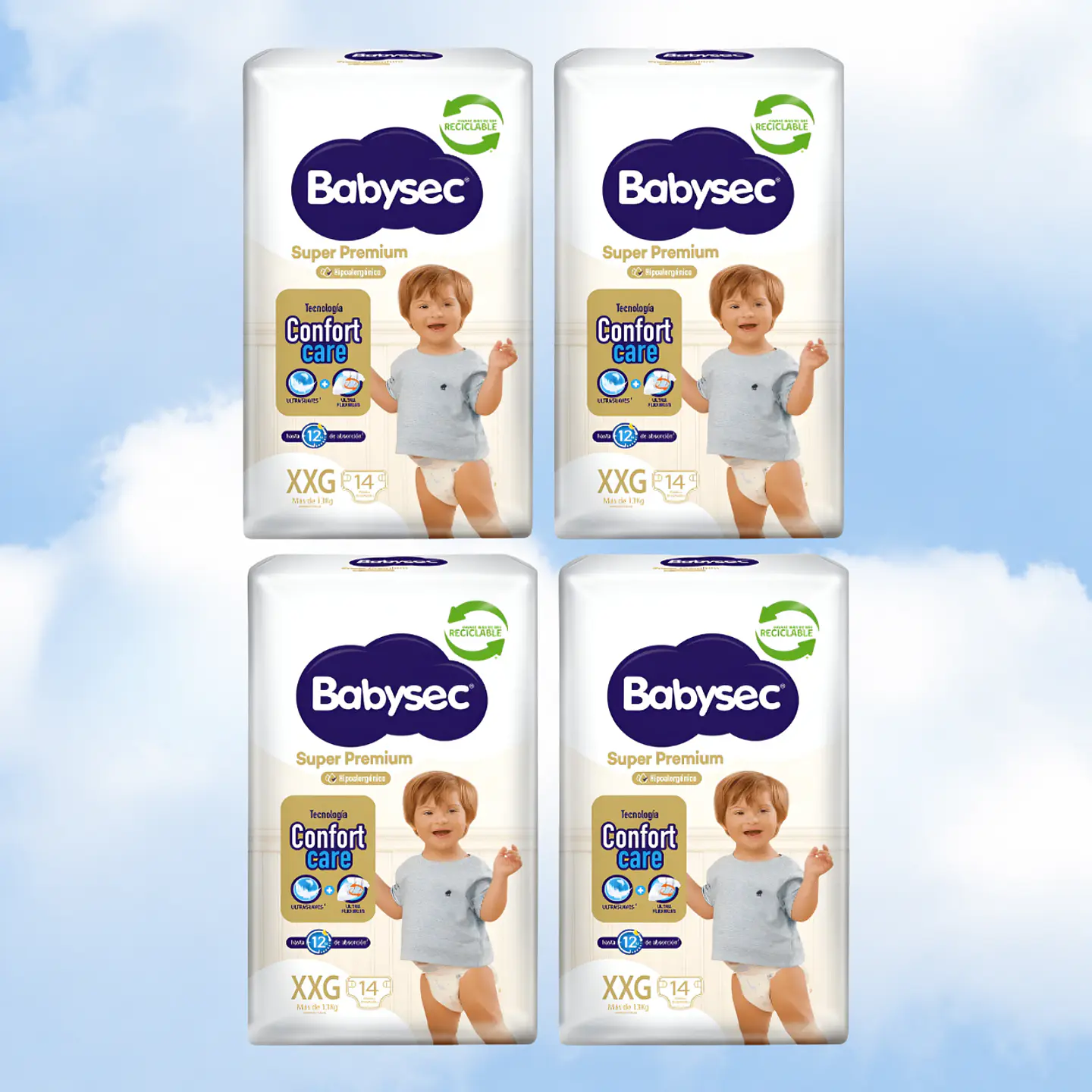 BABYSEC SUPER PREMIUM TALLA XXG - 56 UNIDADES 1