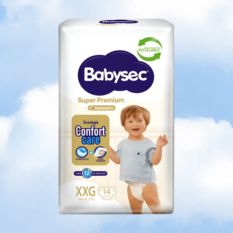 BABYSEC SUPER PREMIUM TALLA XXG - 56 UNIDADES 2