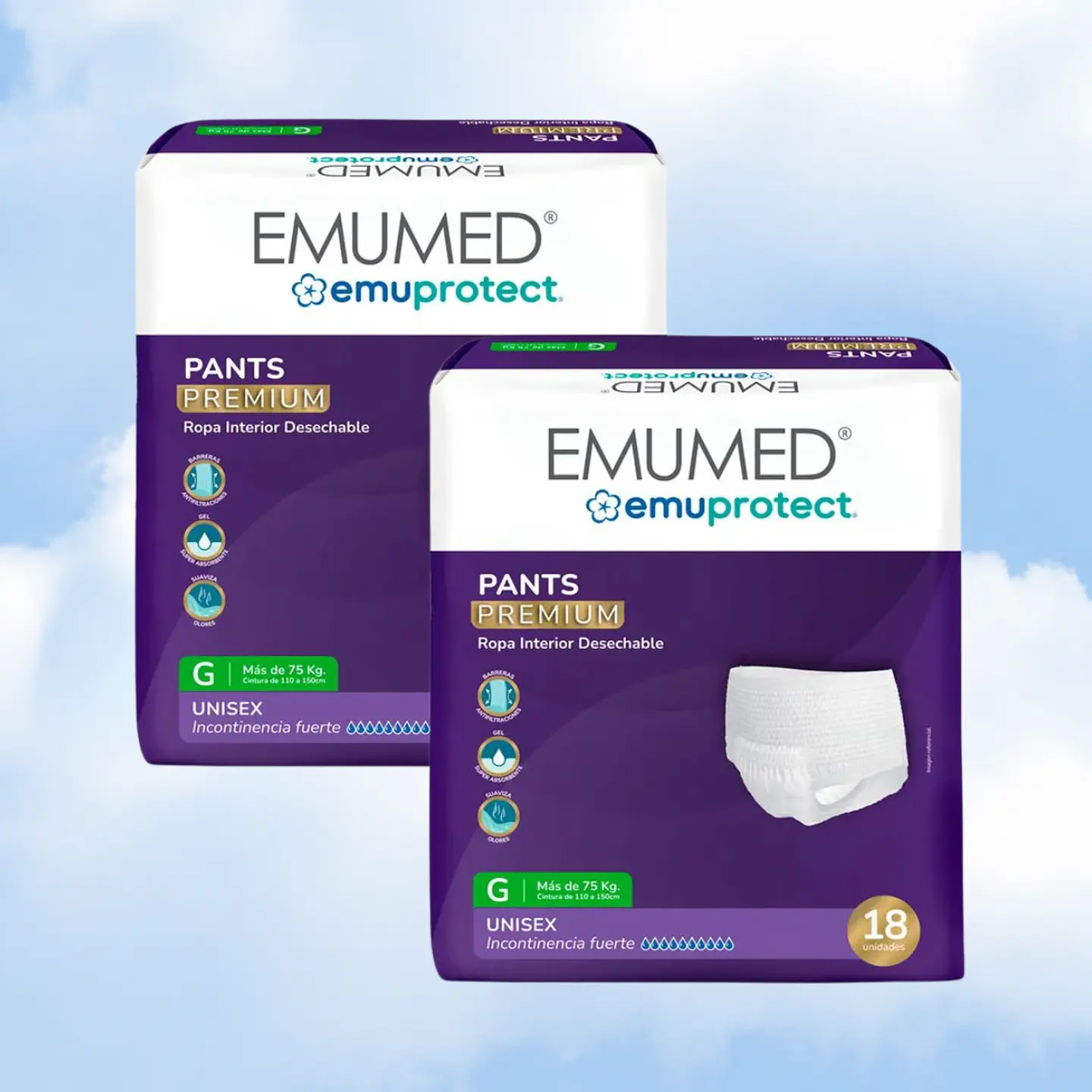 EMUMED PANTS TALLA G - 36 UNIDADES 1