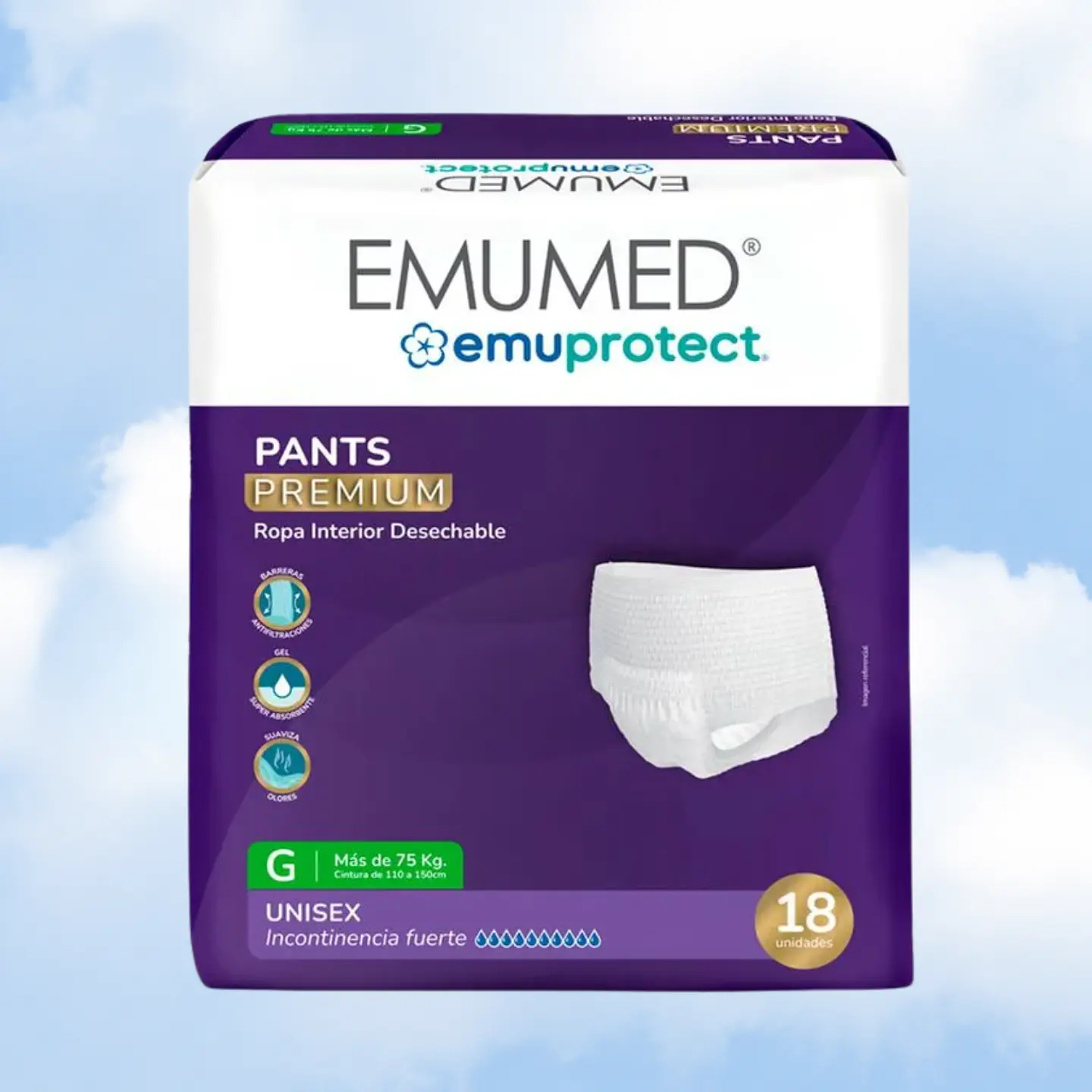 EMUMED PANTS TALLA G - 36 UNIDADES 2