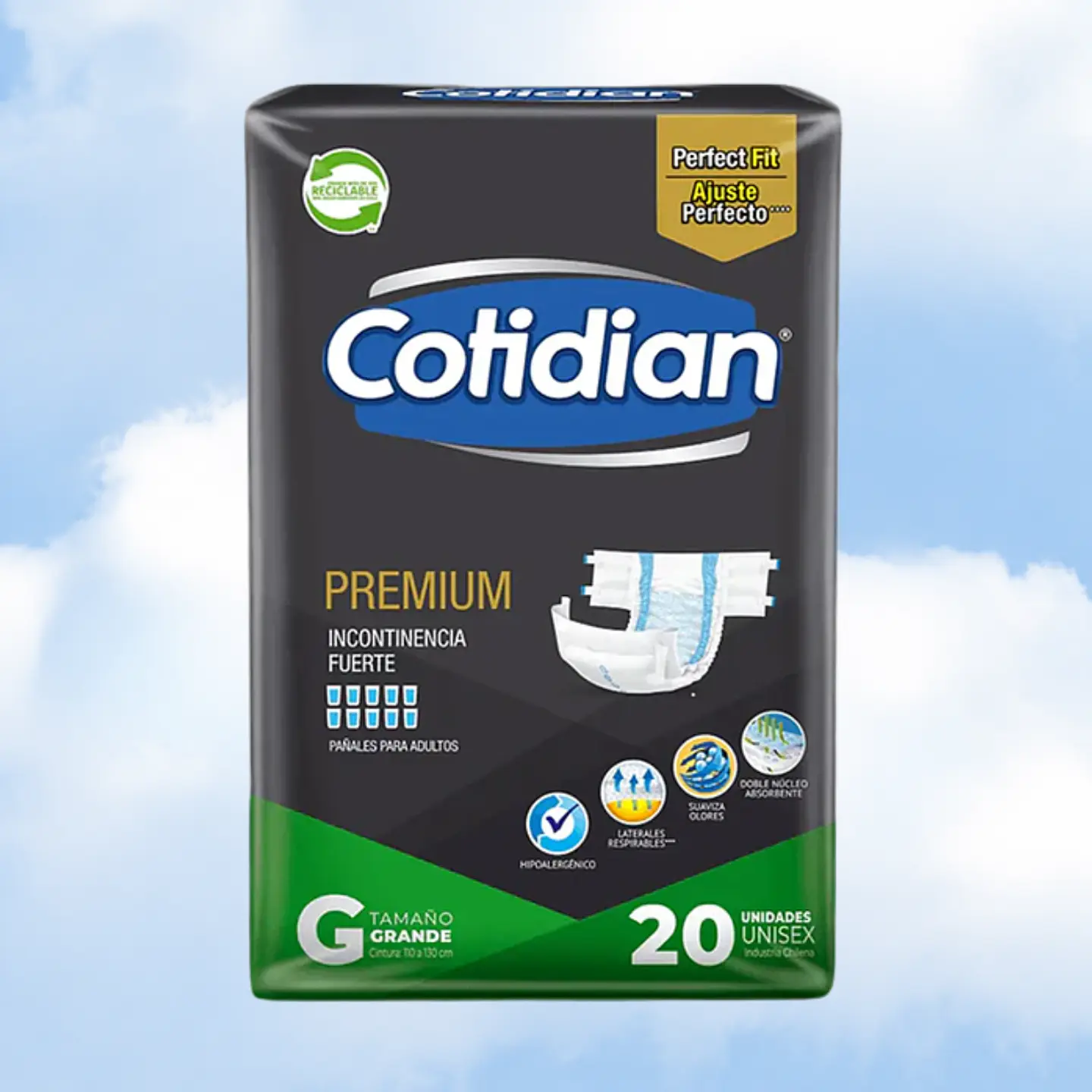 COTIDIAN PREMIUM TALLA G - 40 UNIDADES 2