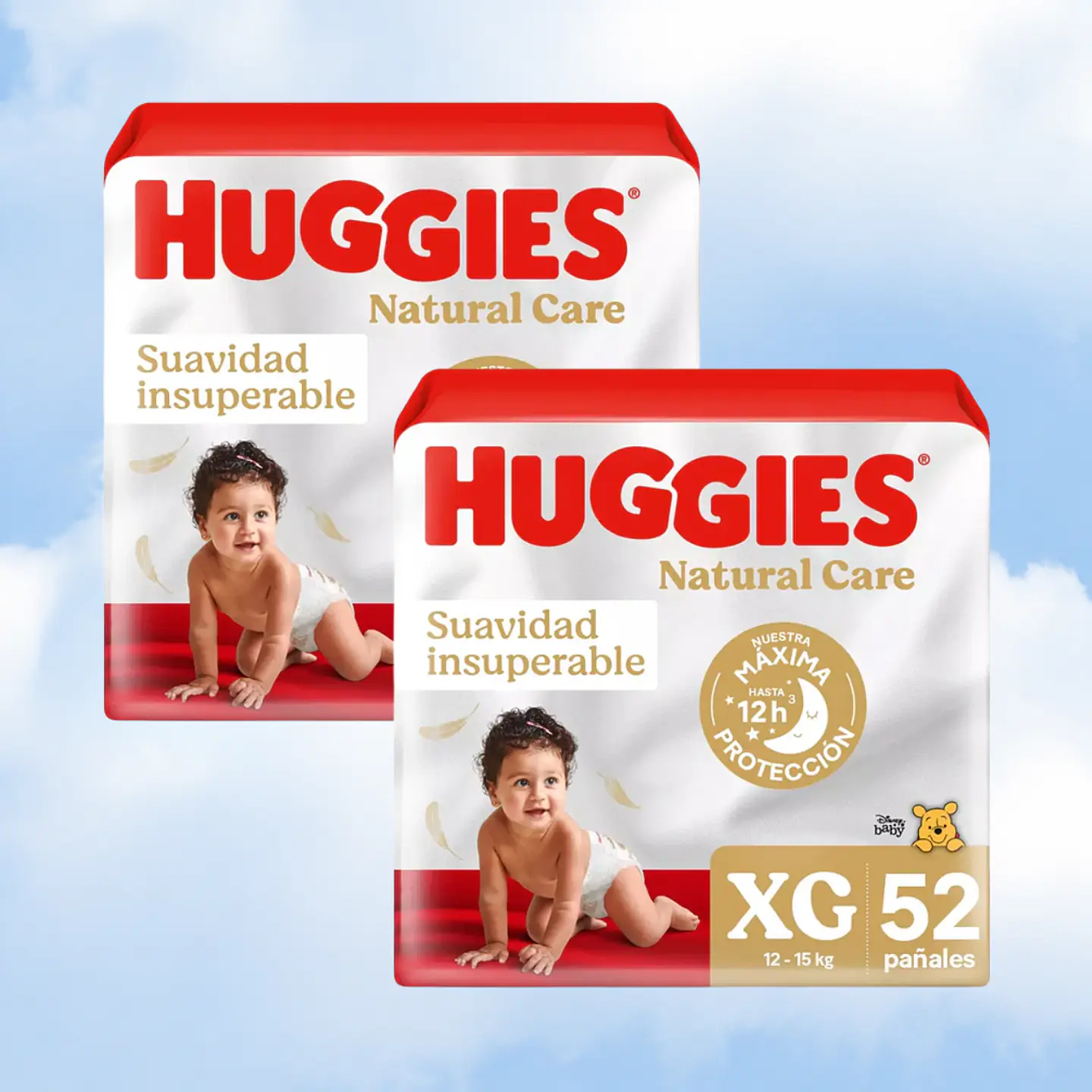 HUGGIES NATURAL CARE TALLA XG - 104 UNIDADES 1
