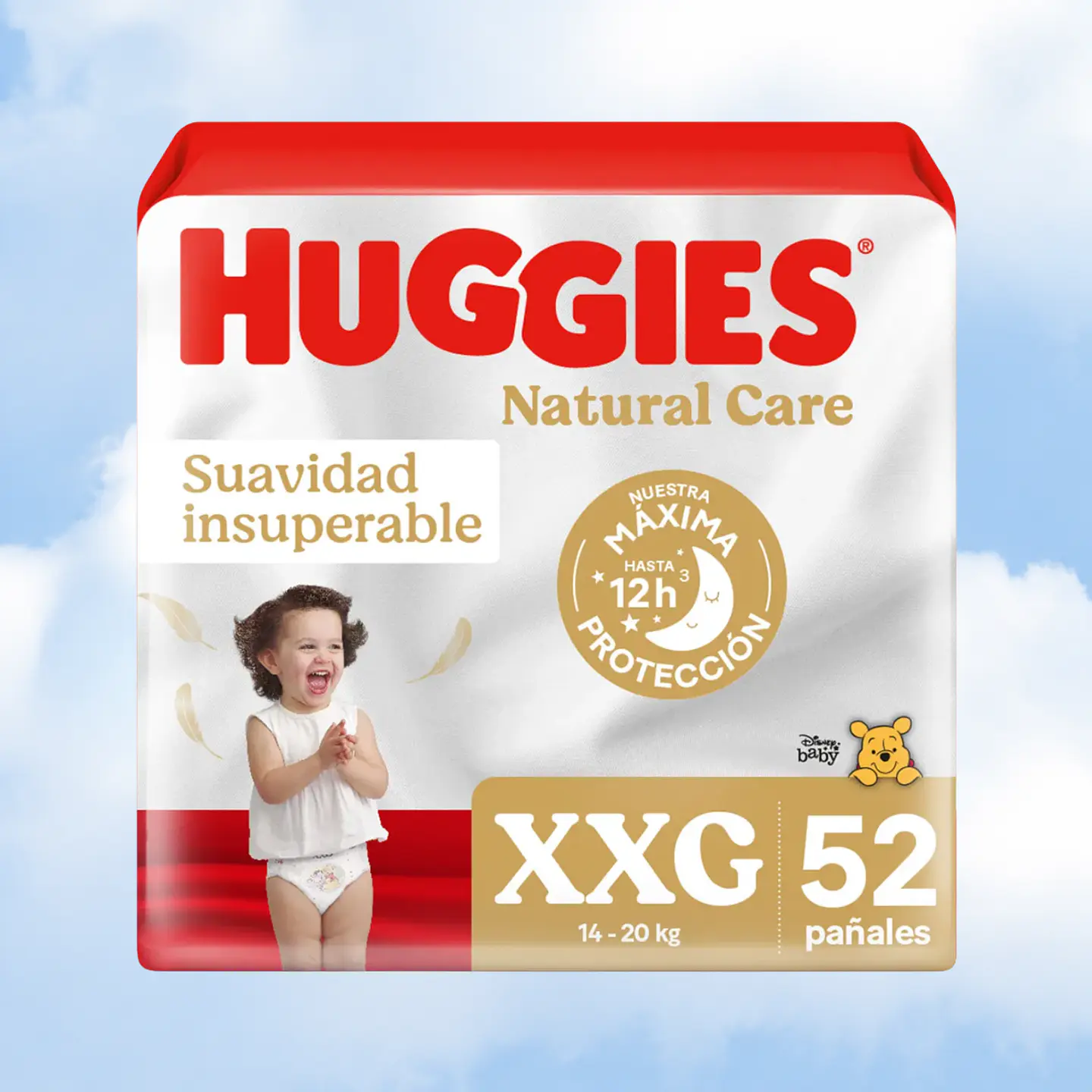 HUGGIES NATURAL CARE TALLA XXG - 52 UNIDADES 1
