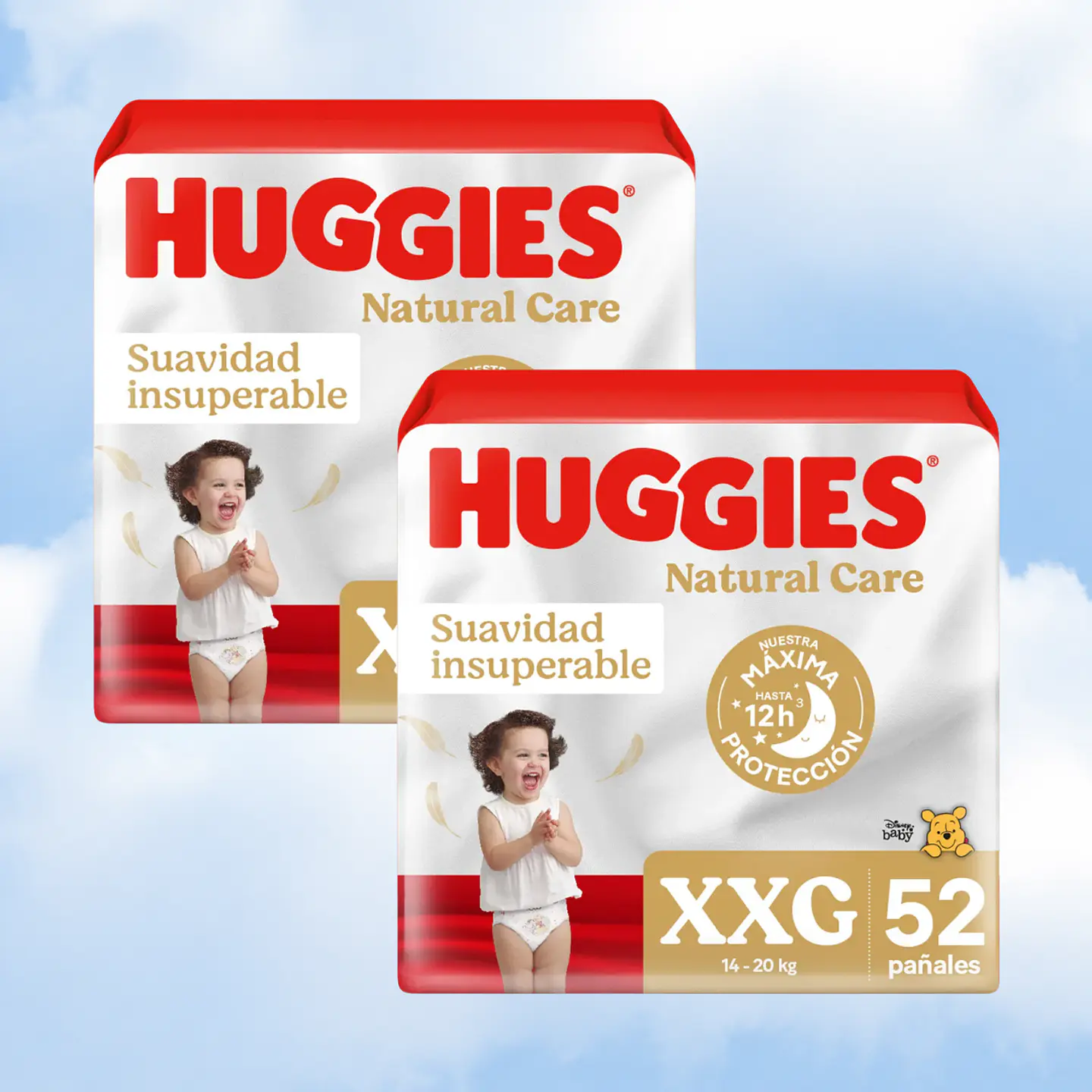 HUGGIES NATURAL CARE TALLA XXG - 104 UNIDADES 1