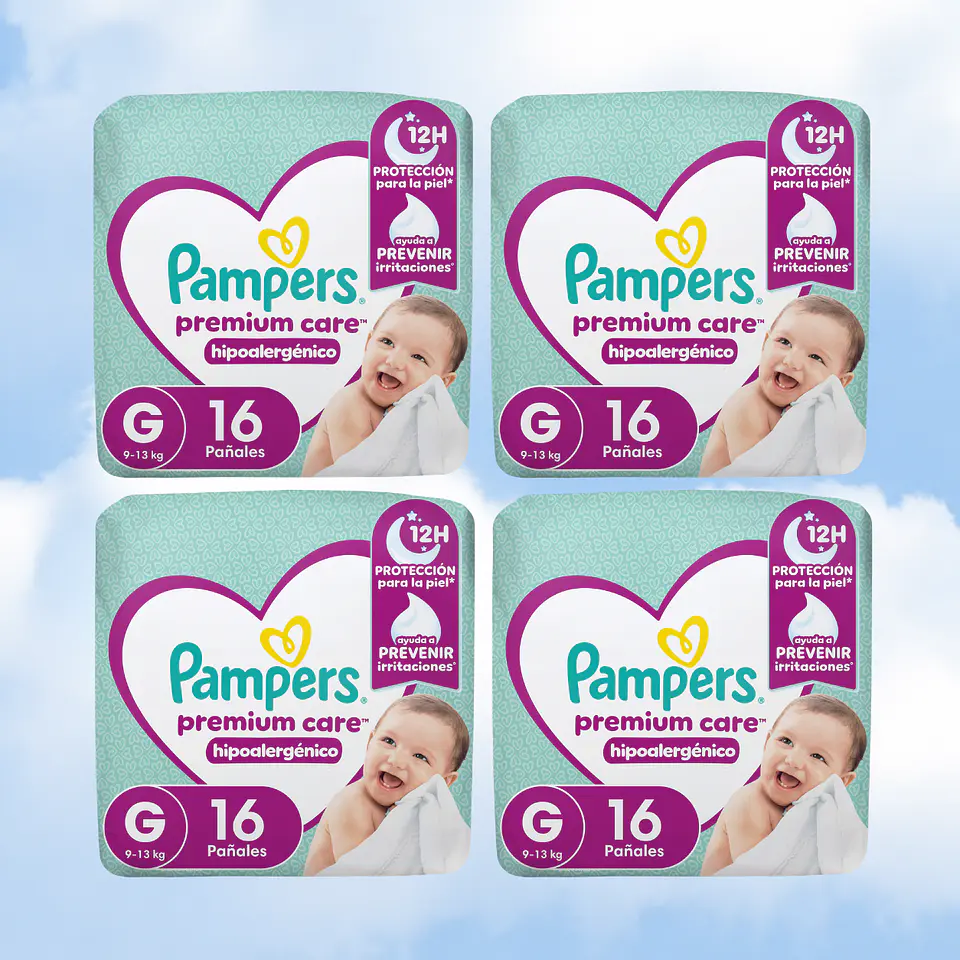 PAMPERS PREMIUM CARE TALLA G - 64 UNIDADES 1