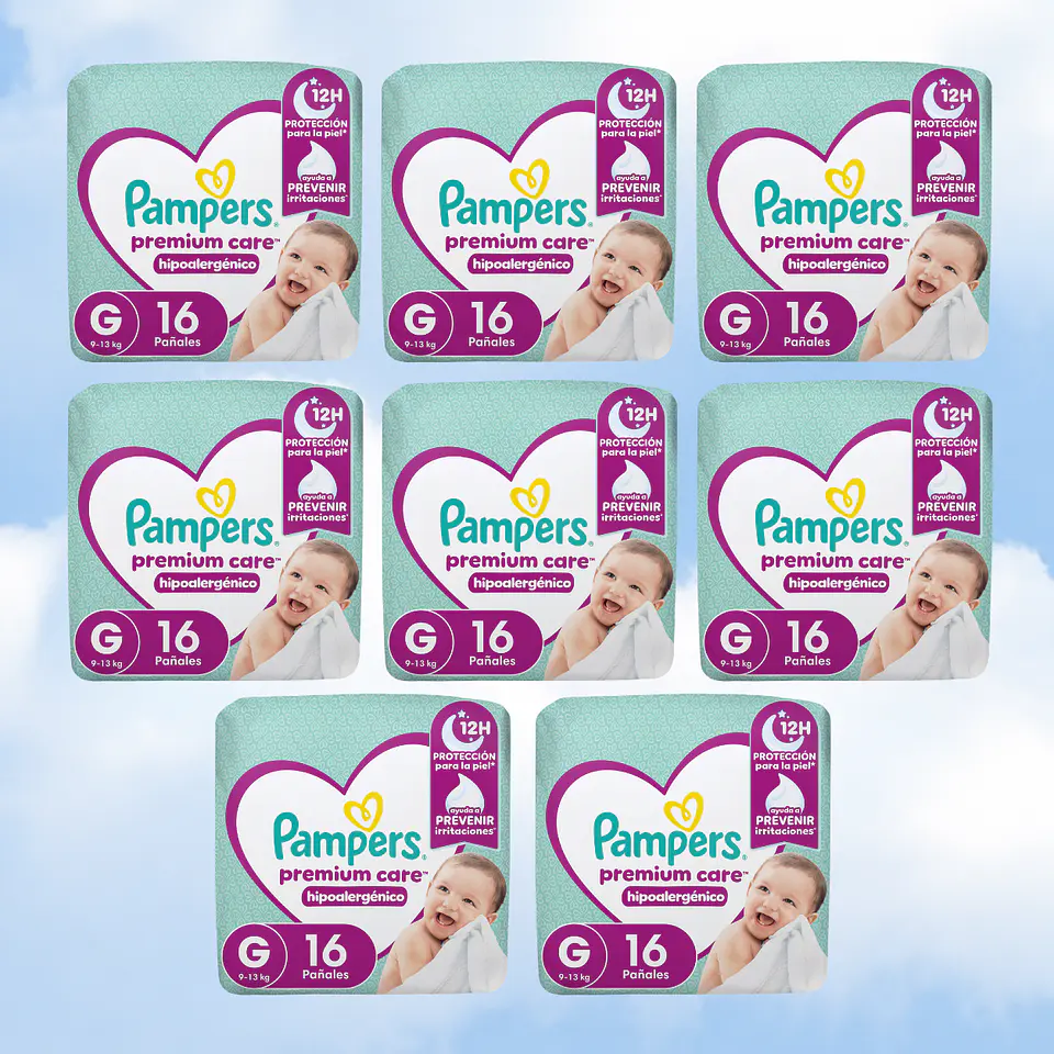 PAMPERS PREMIUM CARE TALLA G - 128 UNIDADES 1