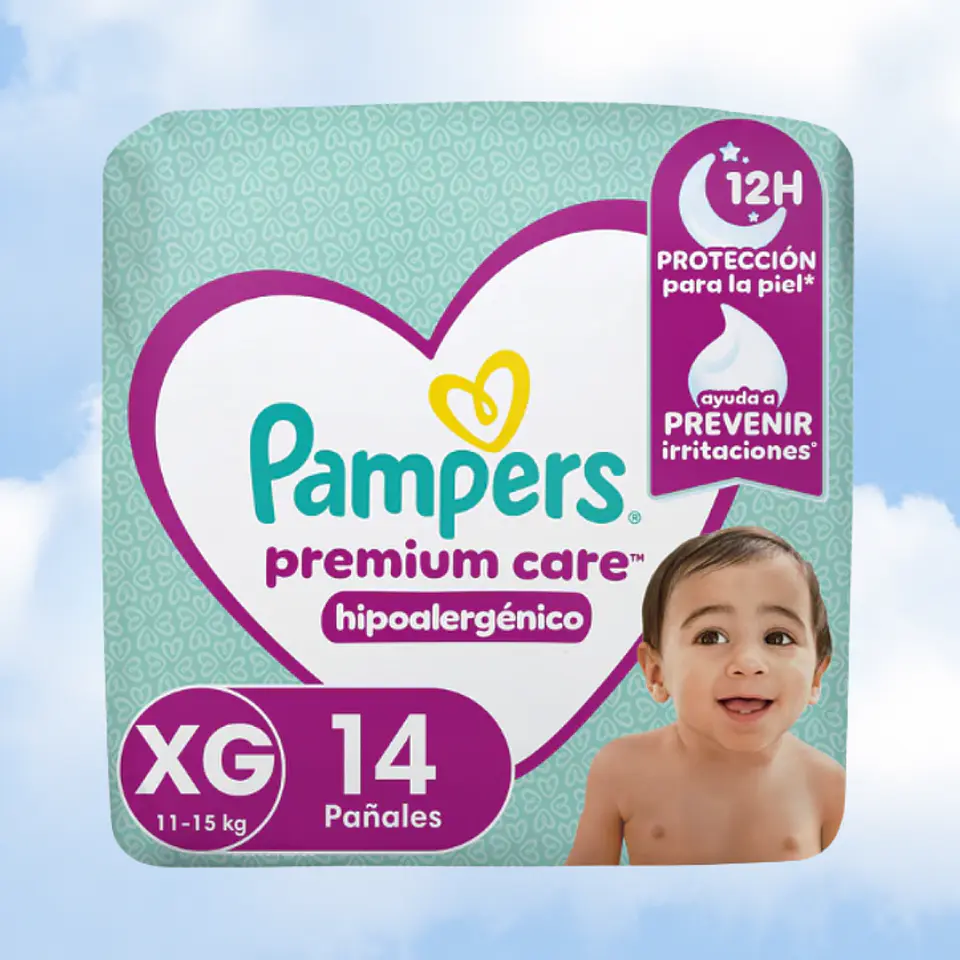 PAMPERS PREMIUM CARE TALLA XG - 14 UNIDADES 1