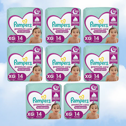PAMPERS PREMIUM CARE TALLA XG - 112 UNIDADES