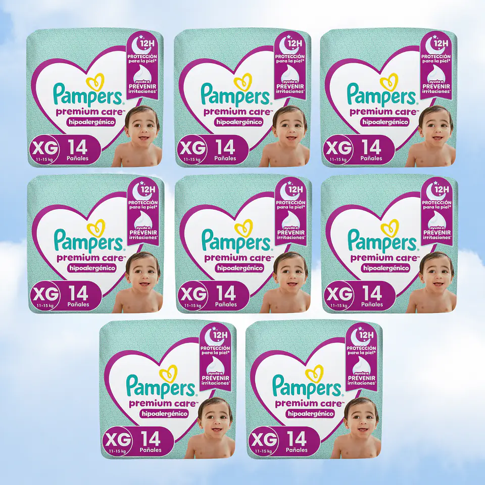 PAMPERS PREMIUM CARE TALLA XG - 112 UNIDADES 1