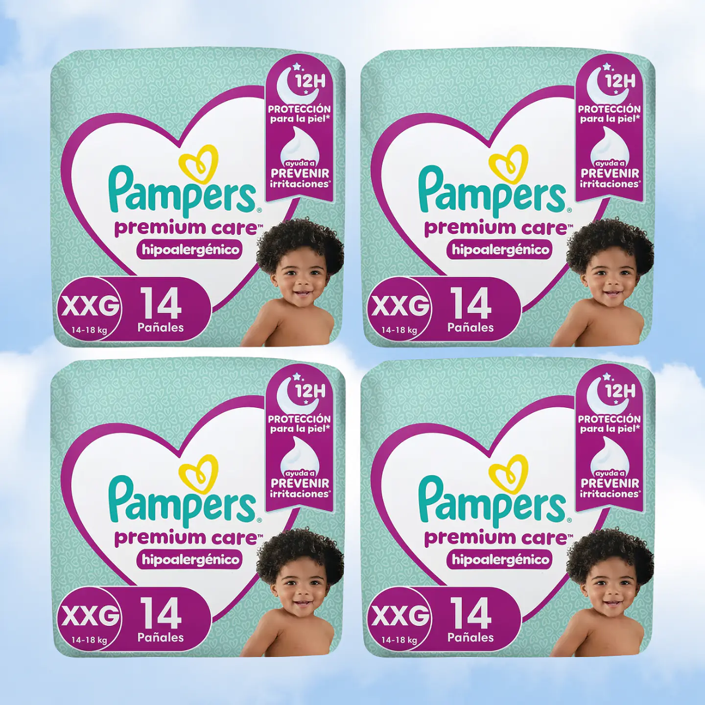 PAMPERS PREMIUM CARE TALLA XXG - 56 UNIDADES 1