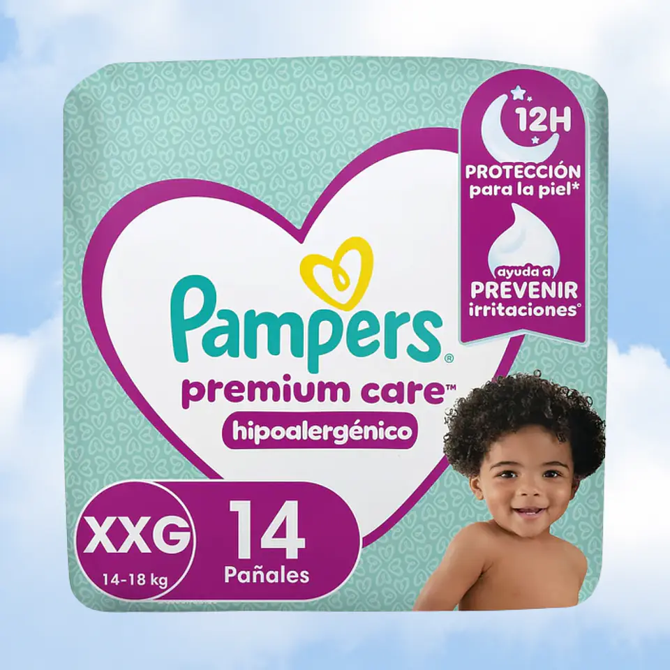 PAMPERS PREMIUM CARE TALLA XXG - 112 UNIDADES 2