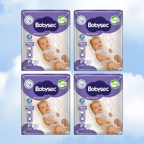 BABYSEC PREMIUM TALLA P - 80 UNIDADES