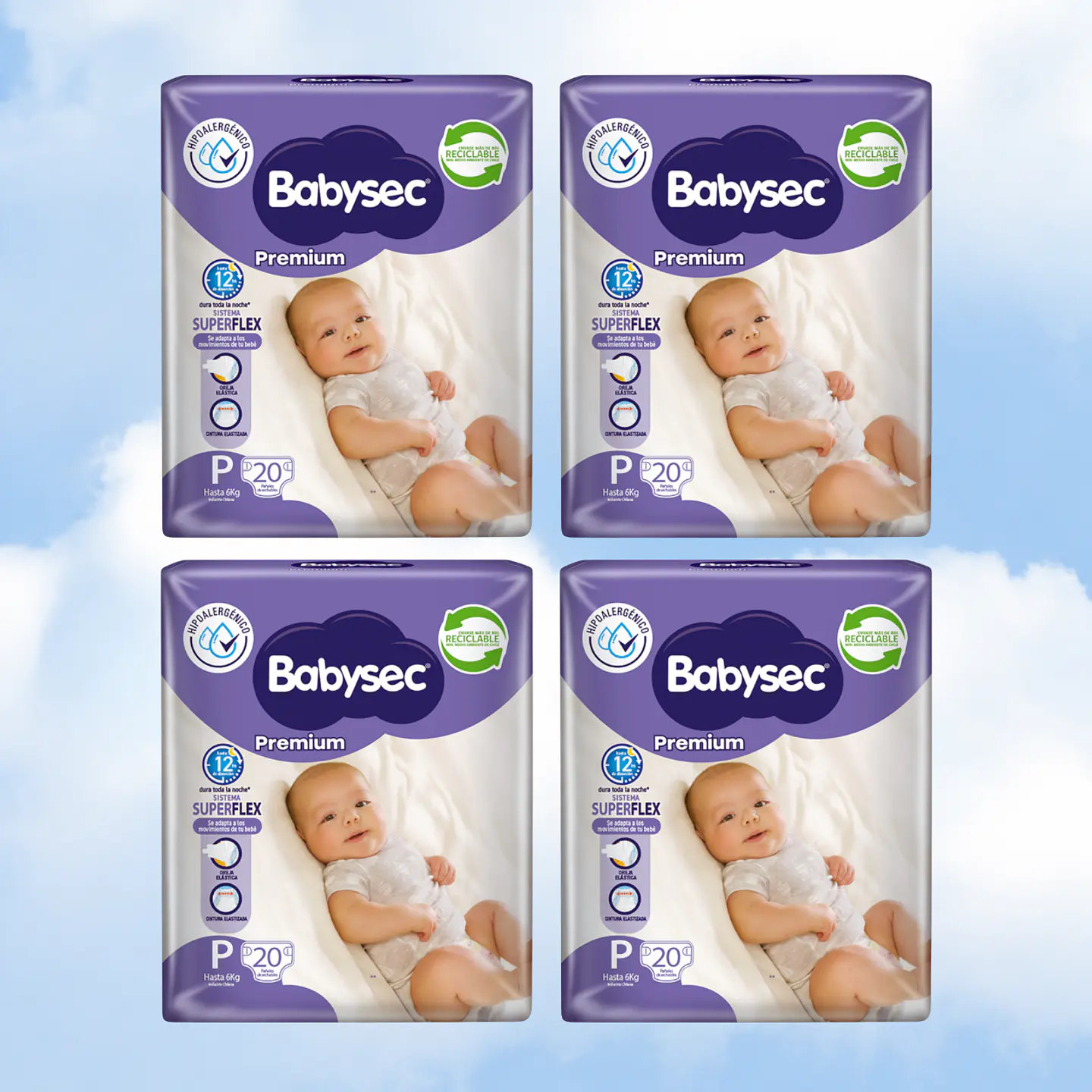 BABYSEC PREMIUM TALLA P - 80 UNIDADES 1
