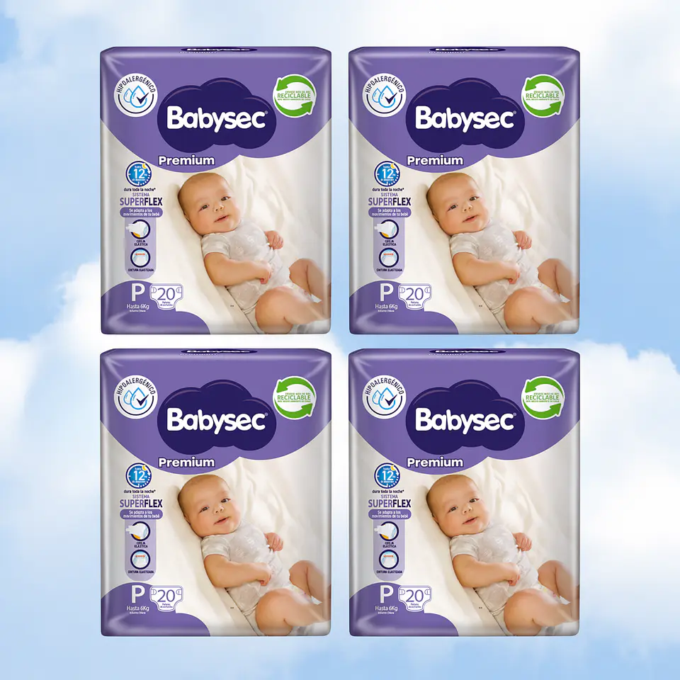 BABYSEC PREMIUM TALLA P - 80 UNIDADES 1