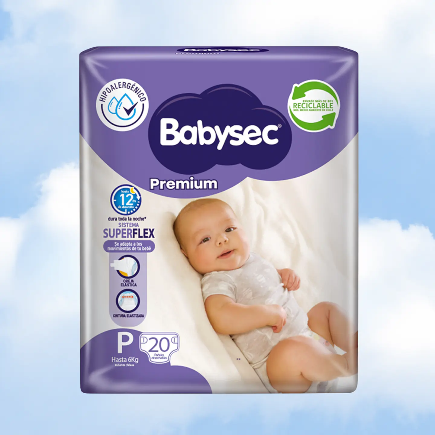 BABYSEC PREMIUM TALLA P - 80 UNIDADES 2