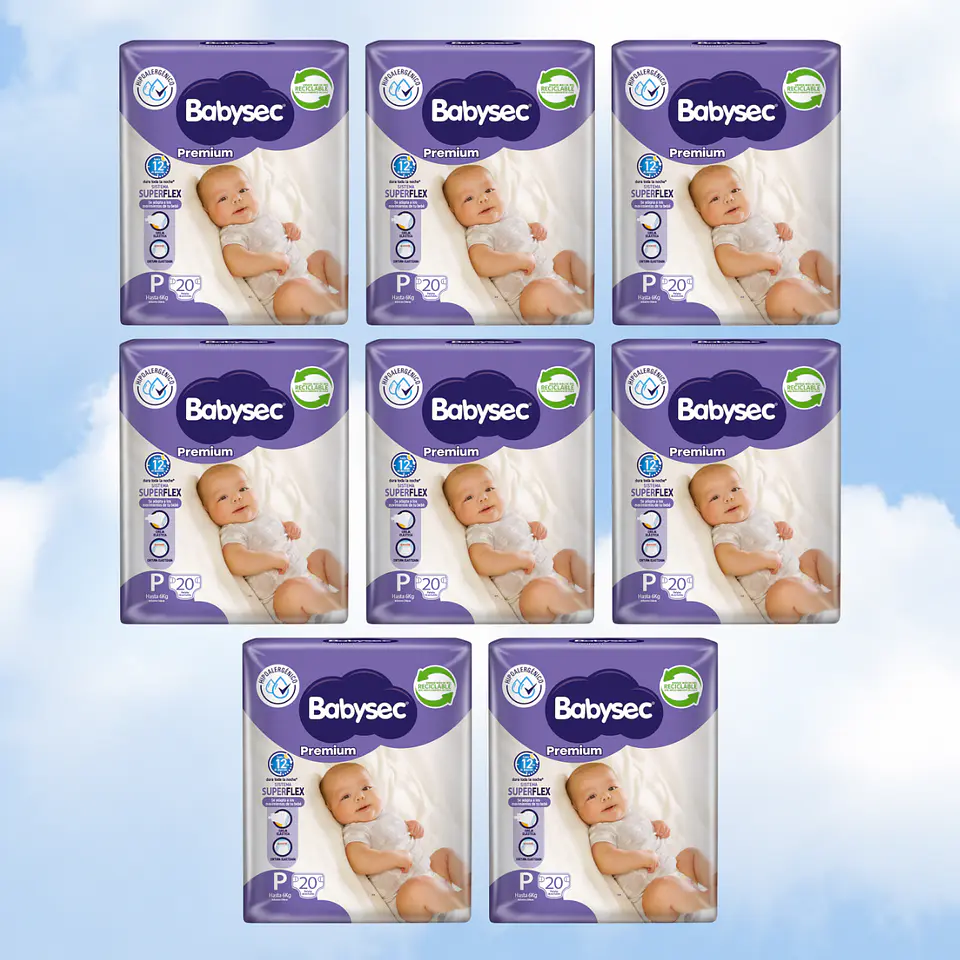 BABYSEC PREMIUM TALLA P - 160 UNIDADES 1