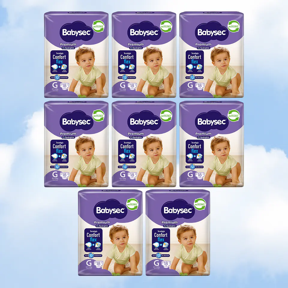 BABYSEC PREMIUM TALLA G - 144 UNIDADES 1