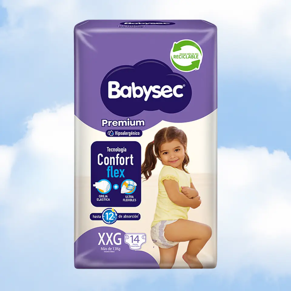 BABYSEC PREMIUM TALLA XXG - 56 UNIDADES 2