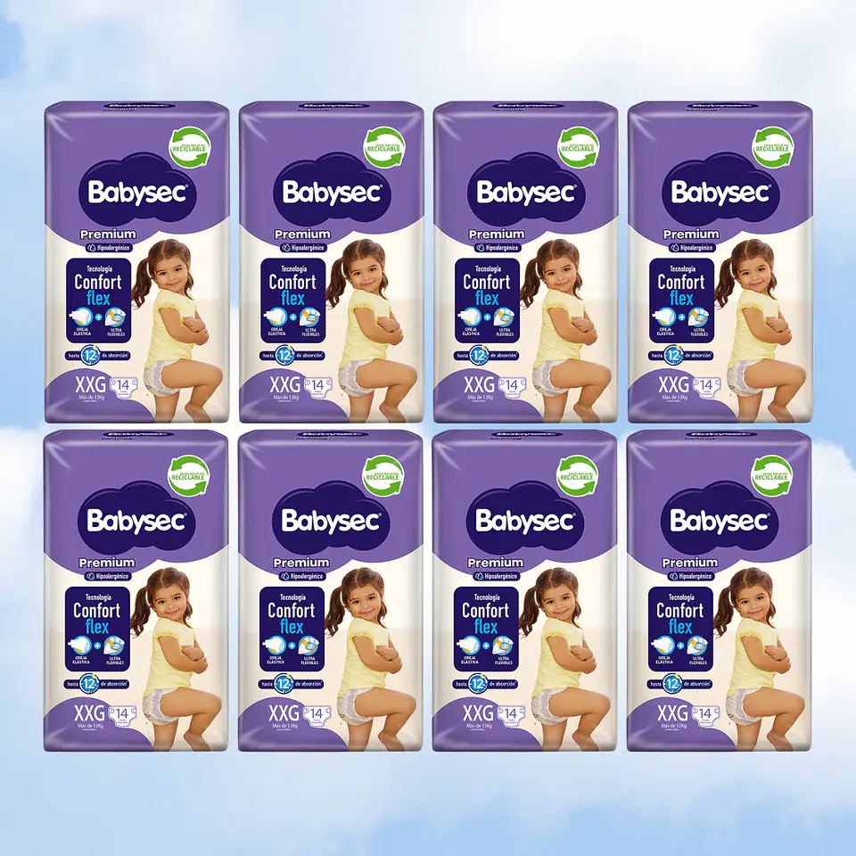 BABYSEC PREMIUM TALLA XXG - 112 UNIDADES 1