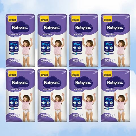 BABYSEC PREMIUM TALLA XXXG - 112 UNIDADES