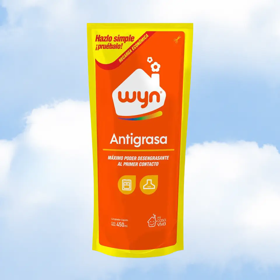 ANTIGRASA RECARGA WYN - 450 ML 1
