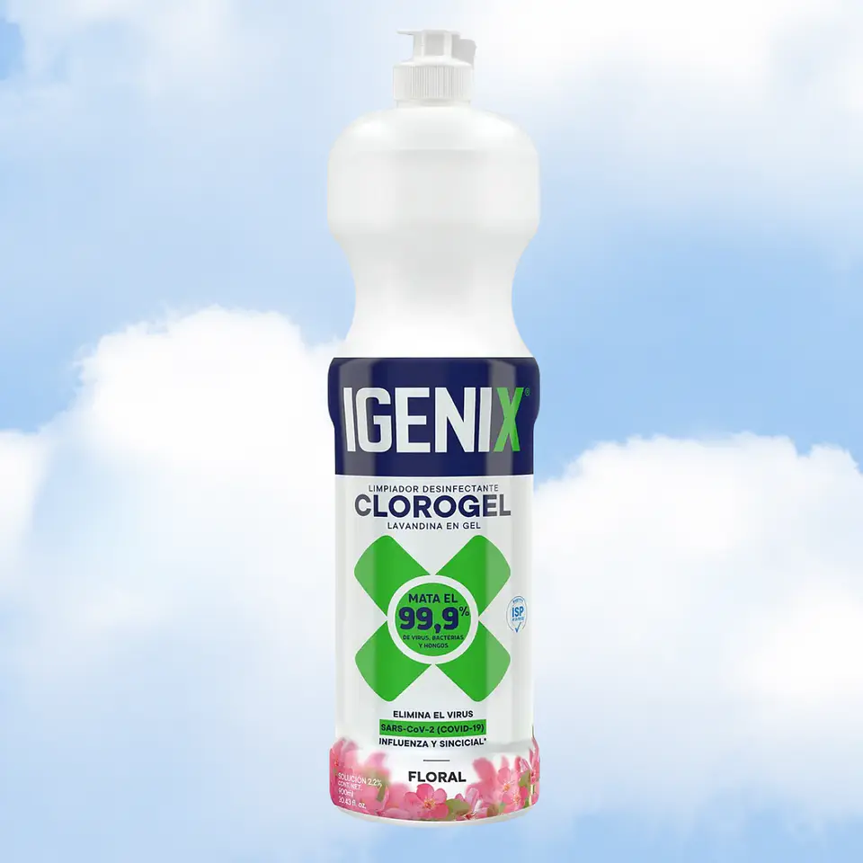 CLORO GEL IGENIX FLORAL - 900 ML 1