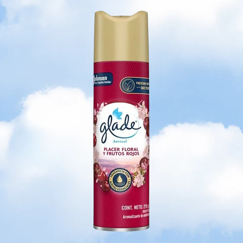 DESODORANTE AMBIENTAL GLADE - 360 CM3 PLACER FLORAL Y FRUTOS ROJOS