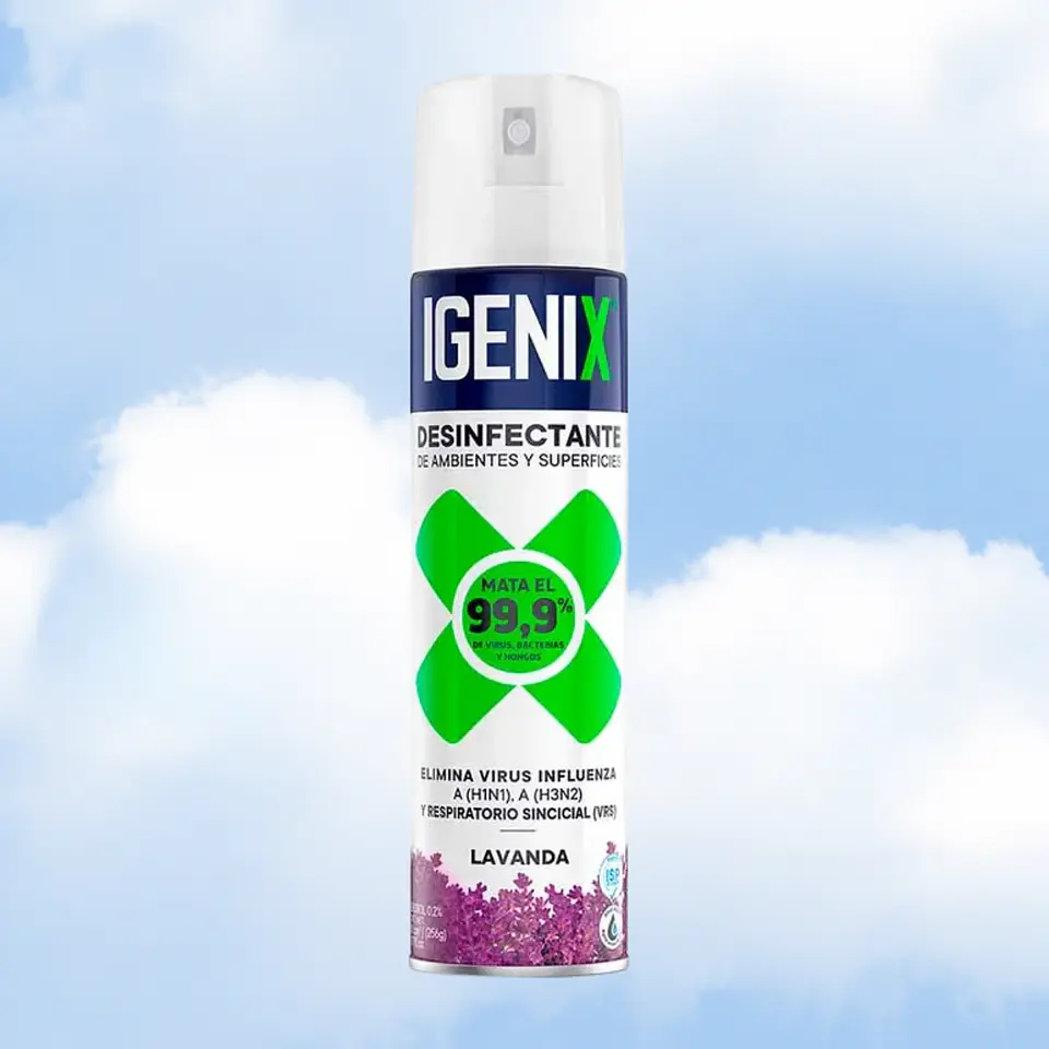 DESINFECTANTE EN AEROSOL IGENIX - 360 CC LAVANDA 1