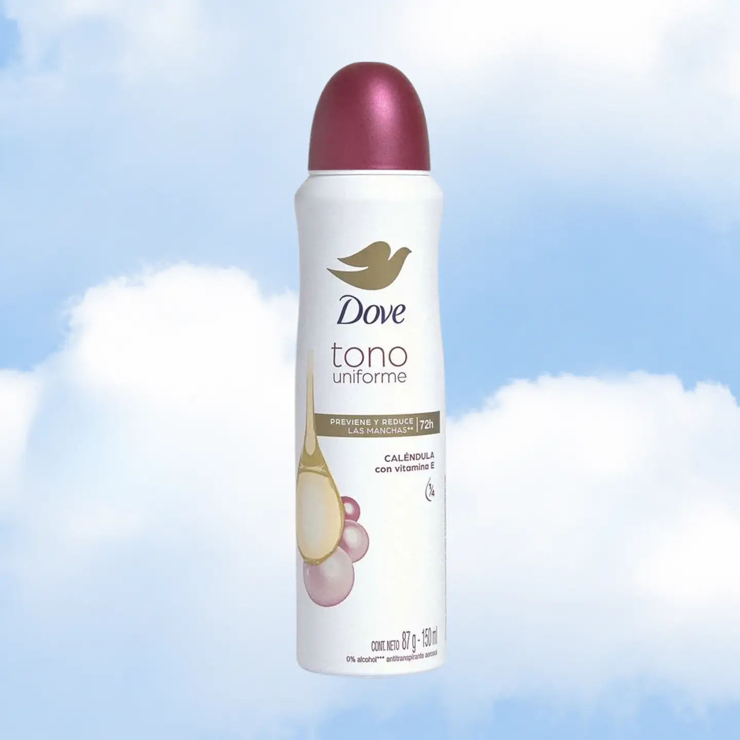DESODORANTE DOVE AEROSOL 150 ML - TONO UNIFORME 1