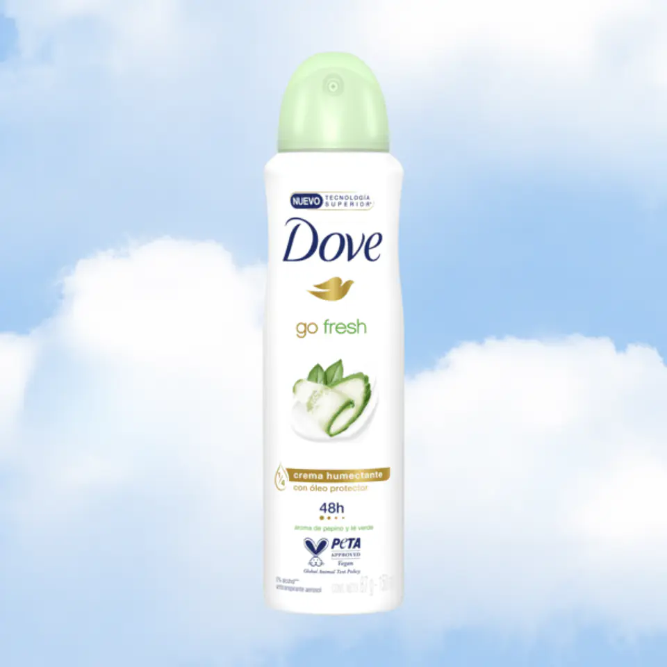 DESODORANTE DOVE AEROSOL 150 ML - GO FRESH PEPINO 1
