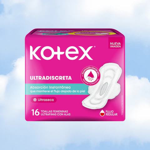 KOTEX TOALLA ULTRADISCRETA - 16 UNIDADES