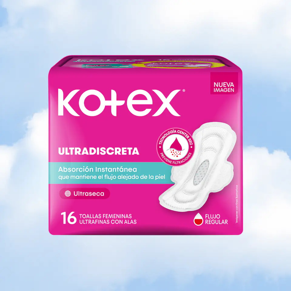 KOTEX TOALLA ULTRADISCRETA - 16 UNIDADES 1