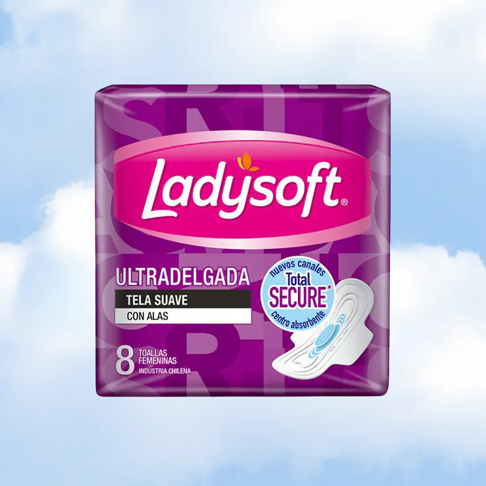 LADYSOFT TOALLA ULTRADELGADA SUAVE DÍA - 8 UNIDADES 1